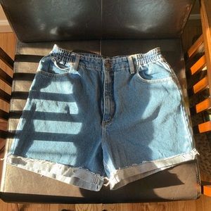 High Waisted LL Bean Denim Shorts